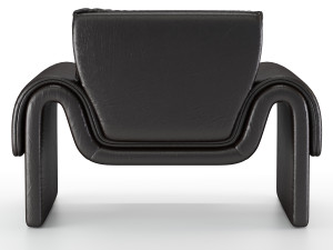 vintage de sede leather armchair 3Dモデル