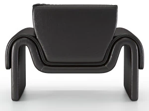 poltrona de couro vintage de sede Modelo 3D