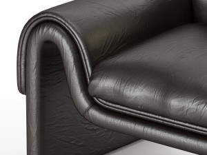 vintage de sede leather armchair 3Dモデル