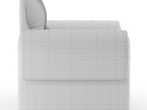 vintage de sede leather armchair 3Dモデル
