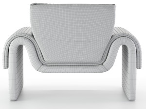 vintage de sede leather armchair 3Dモデル
