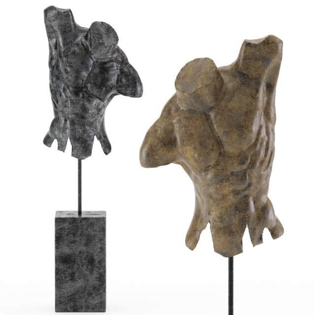 sculpture art people 3D 模型 .c4d .max .obj .3ds .fbx .stl .blend 