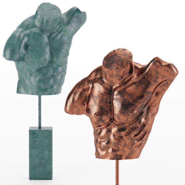 sculpture art people decor 3D Model .c4d .max .obj .3ds .fbx .stl .blend 
