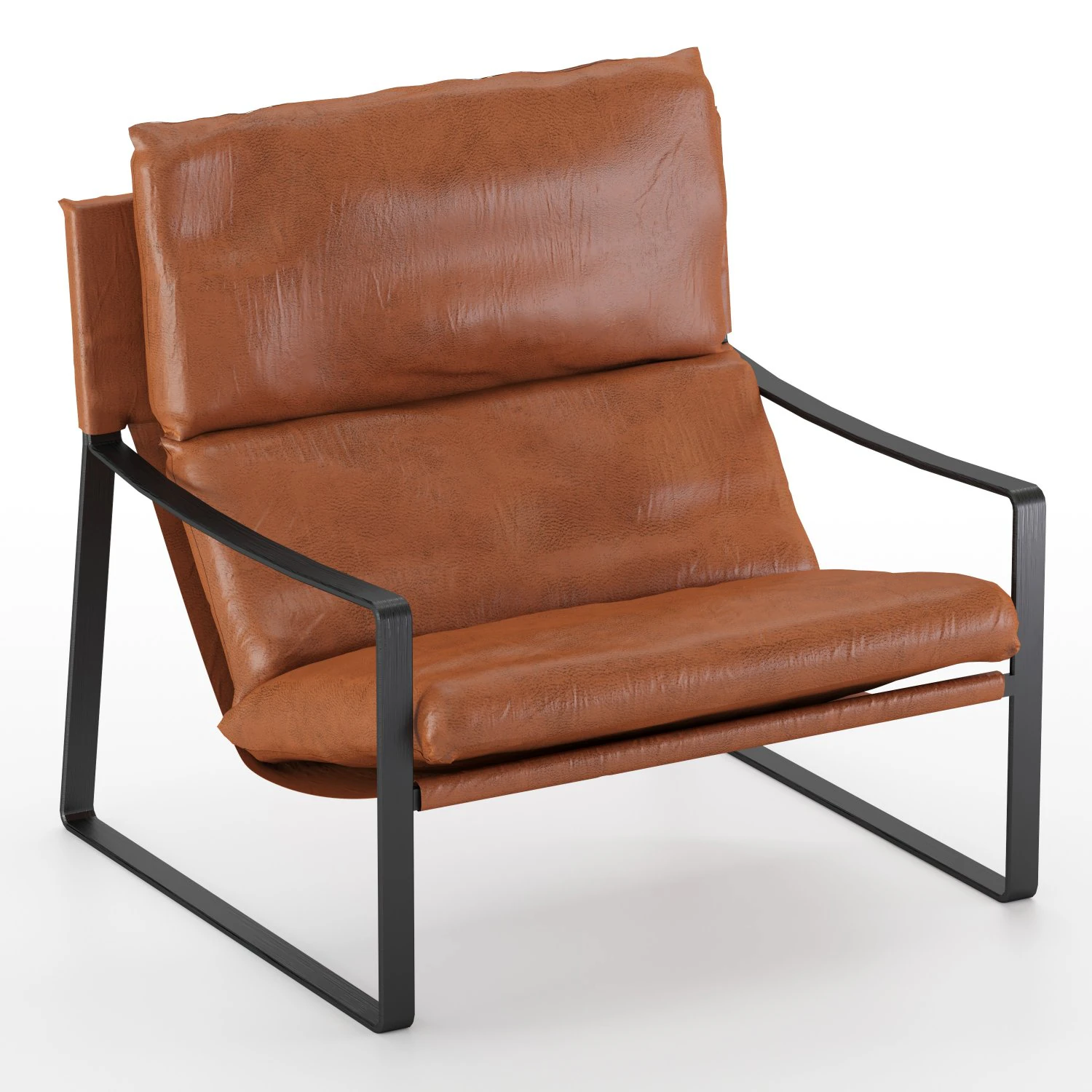 david modern leather armchair 3D Model .c4d .max .obj .3ds .fbx .stl .blend 