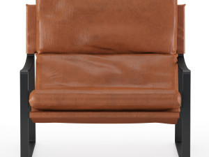 david modern leather armchair 3D Model