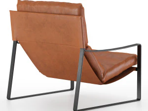 david modern leather armchair 3D Model