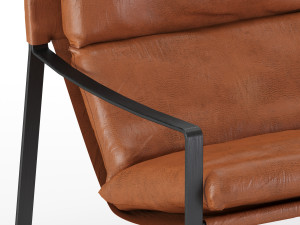 david modern leather armchair 3D Model
