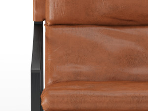 david modern leather armchair 3D Model
