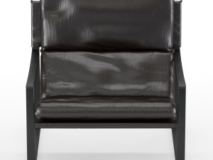 david modern leather armchair 3D Model
