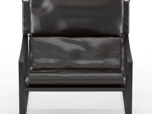 david modern leather armchair 3D Model