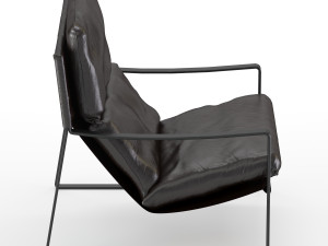 david modern leather armchair 3D Model