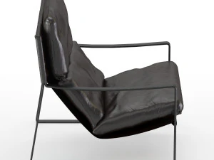 david modern leather armchair 3D Model