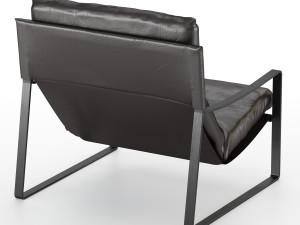 david modern leather armchair 3D Model