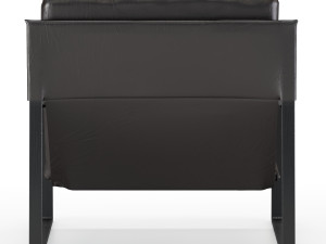david modern leather armchair 3D Model
