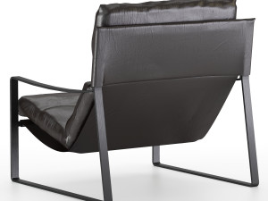 david modern leather armchair 3D Model