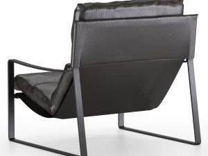 david modern leather armchair 3D Model
