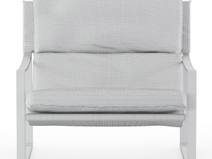 david modern leather armchair 3D Model