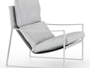 david modern leather armchair 3D Model