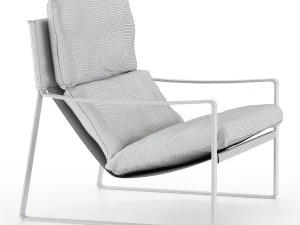 david modern leather armchair 3D Model