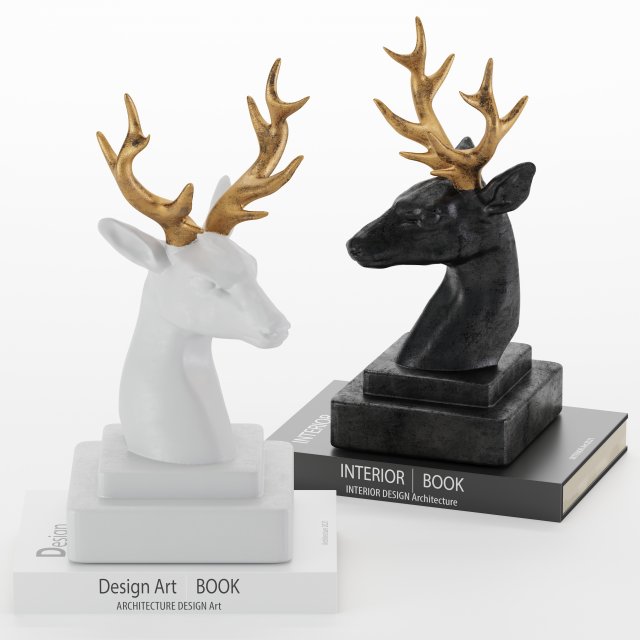 deers book holder 3D Model .c4d .max .obj .3ds .fbx .stl .blend 
