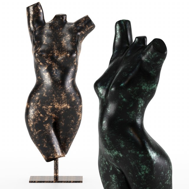 body people decor art Model 3D .c4d .max .obj .3ds .fbx .stl .blend