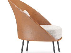 twins low armchair 3D Model