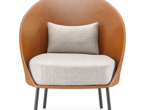 twins low armchair 3D Model