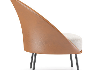 twins low armchair 3D Model