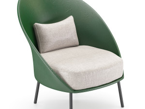 twins low armchair 3D Model