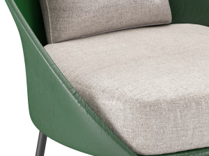 twins low armchair 3D Model