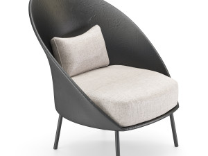 twins low armchair 3D Model