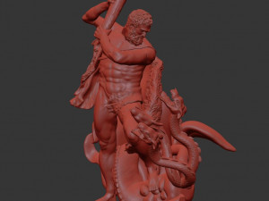 sculpture hercules Modèle 3D