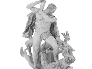 sculpture hercules Modèle 3D
