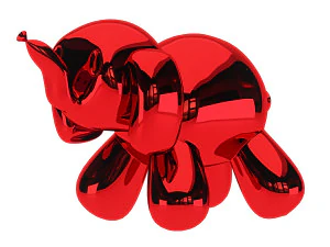 balloon elephant sculpture 3D Model