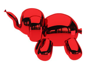 balloon elephant sculpture 3D Model