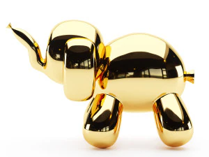 balloon elephant sculpture 3D Model