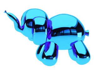 balloon elephant sculpture 3D Model