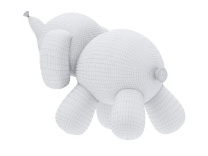 balloon elephant sculpture 3D Модель