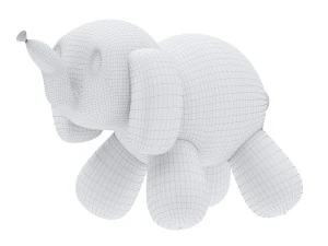 balloon elephant sculpture 3D Model