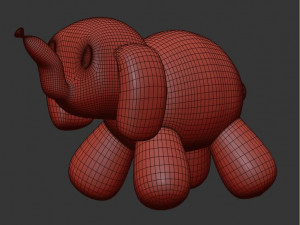 balloon elephant sculpture 3D Модель