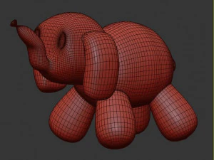 balloon elephant sculpture 3D Model
