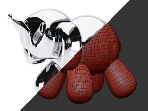 balloon elephant sculpture 3D Модель
