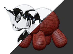 balloon elephant sculpture 3D Model