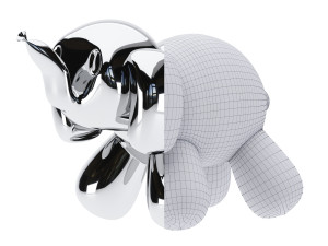 balloon elephant sculpture 3D Модель