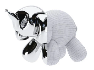 balloon elephant sculpture 3D Model
