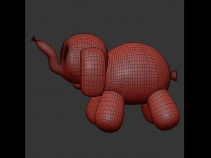 balloon elephant sculpture 3D Модель