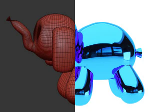 balloon elephant sculpture 3D Model