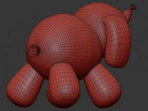 balloon elephant sculpture 3D Model
