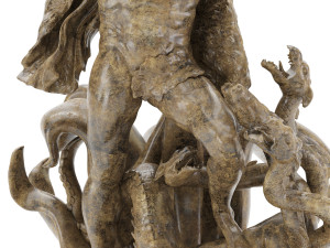 statue of hecules slying the lernaean hydra Modèle 3D