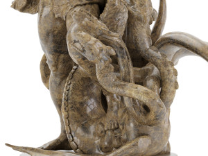 statue of hecules slying the lernaean hydra Modèle 3D